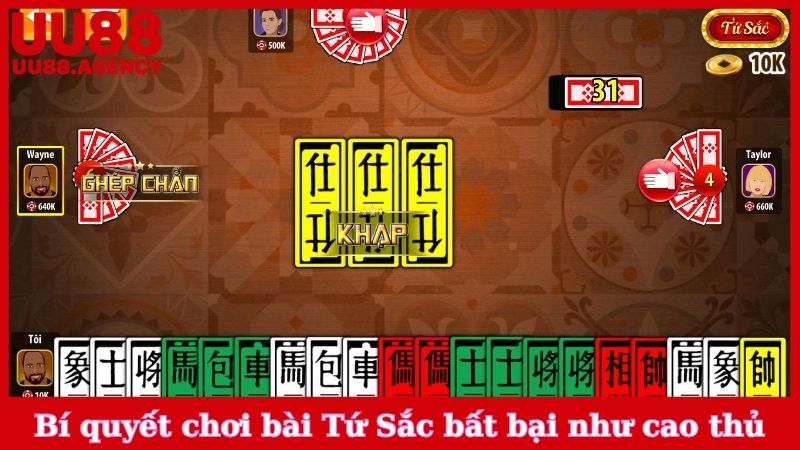 Bí quyết chơi bài Tứ Sắc bất bại như cao thủ